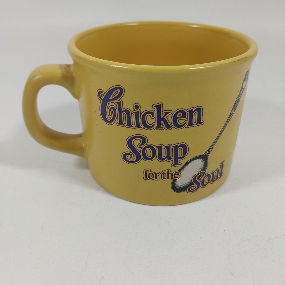 Chicken Soup for the Soul Soup Mug Bowl 2005 Yellow‎